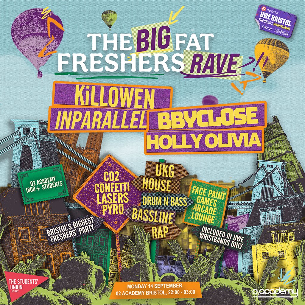 The Big Fat Freshers Rave W/ Killowen, Inparallel + More!